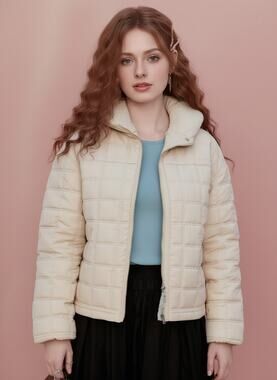 NWT Bass Outdoor Puffer Jacket Women's Kelp Quilted Oversized Spring Kelp S